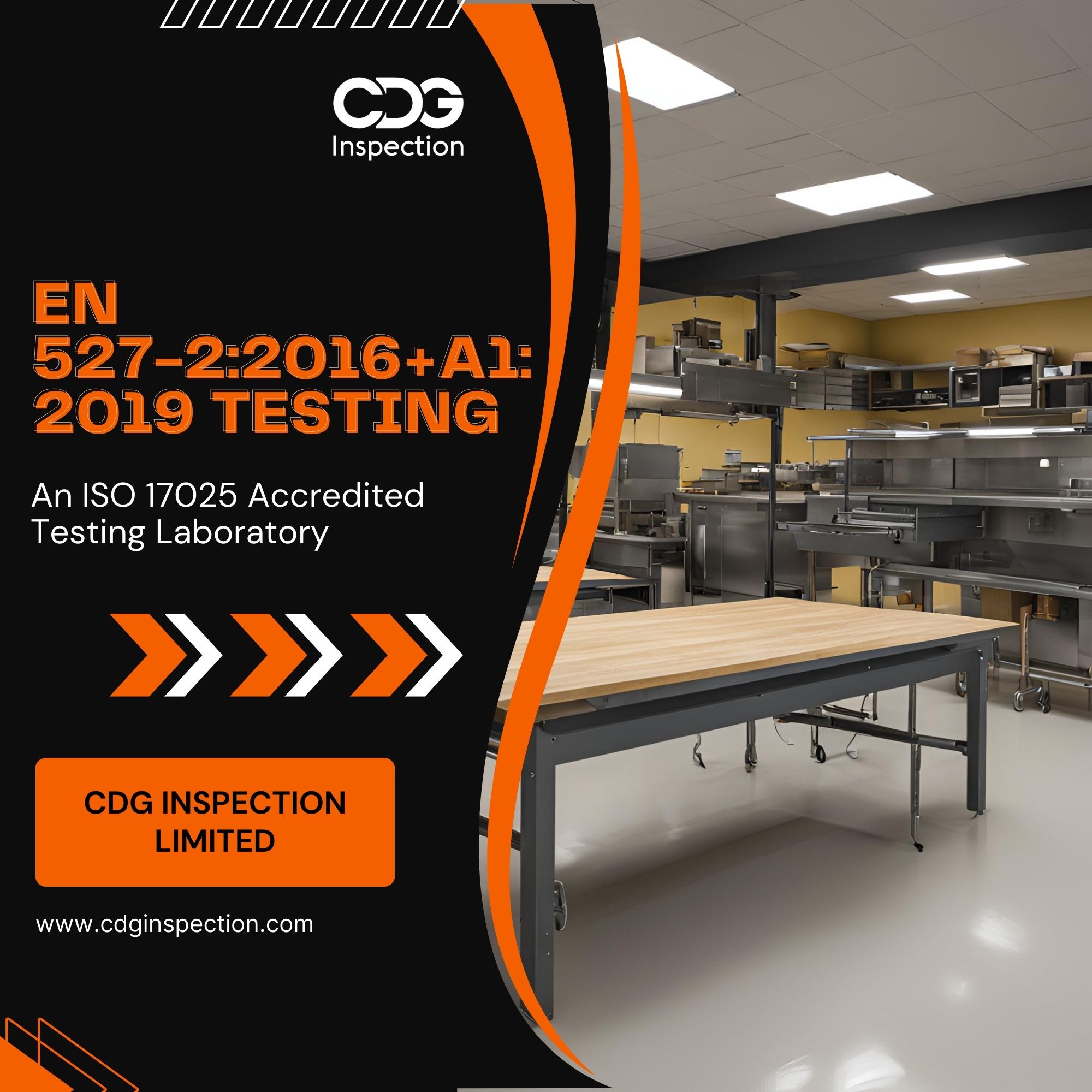 EN 527-1:2011 Testing (Work tables and desks)