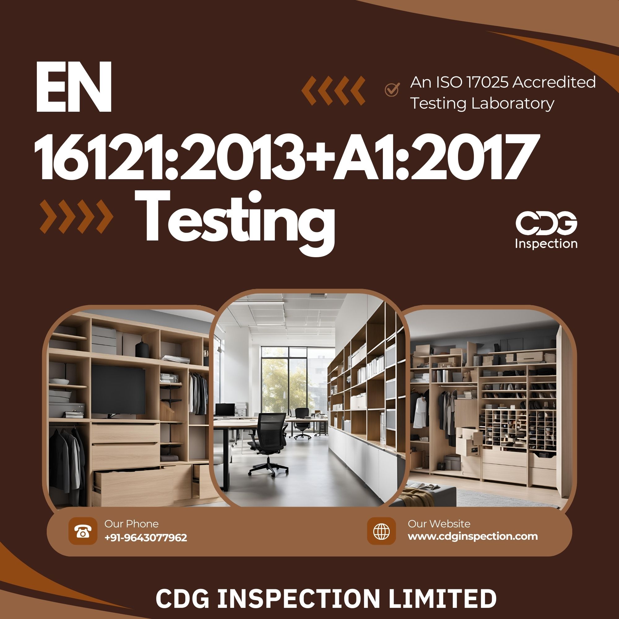 En 16121:2013+a1:2017 Testing (Non-domestic Storage Furniture)