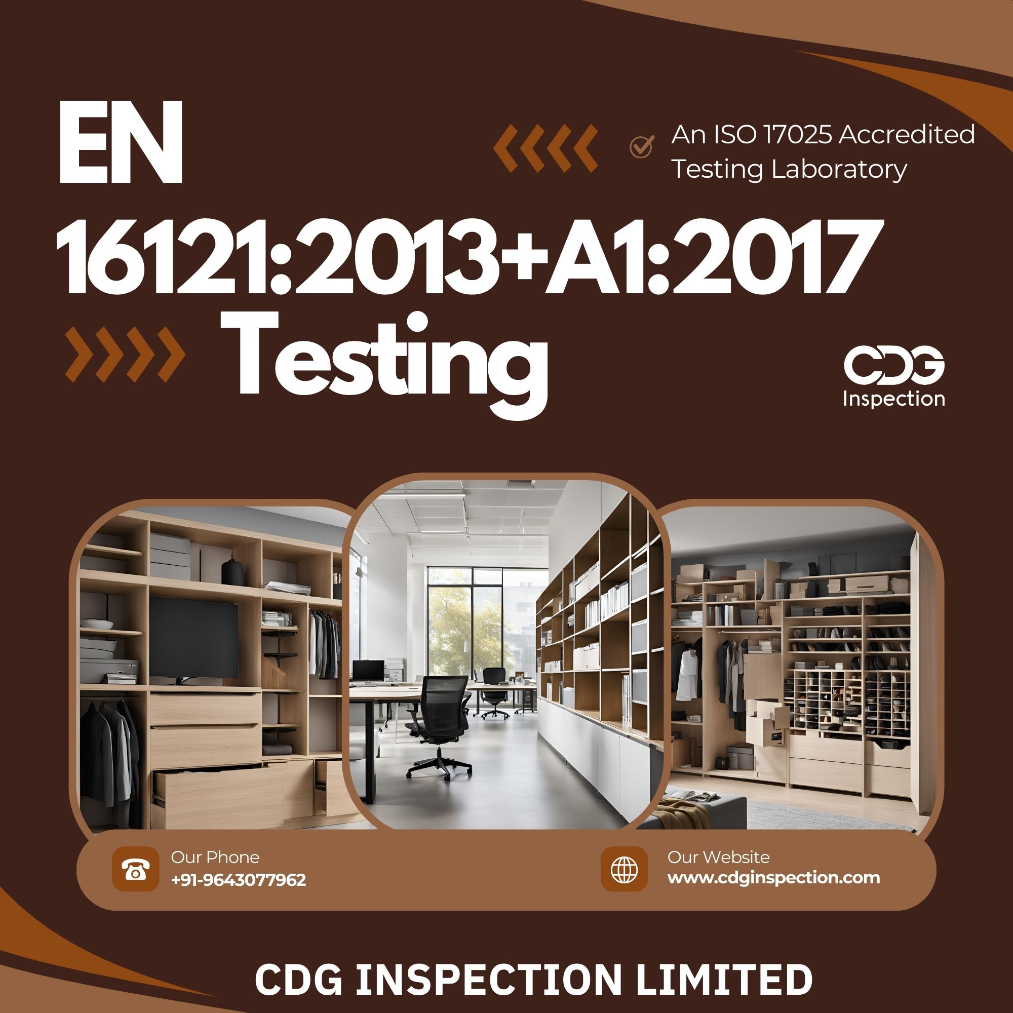 EN 16121:2013+A1:2017 Testing (Non-Domestic Storage Furniture)