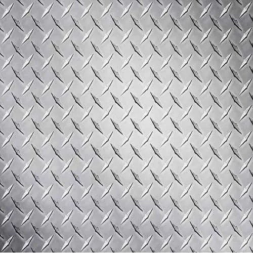 Mild Steel Chequered Plate - Silver Color, Polished Surface | Ideal for Construction Applications, Durable Steel Plates