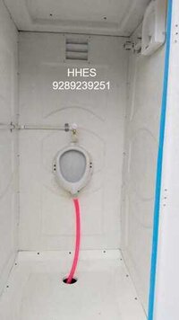 Frp Portable Toilet - 100 Ltr Water Tank, 3mm Thickness | 3x3.5x6.5 Ft Dimensions, 1 Washbasin, Multi-color Options