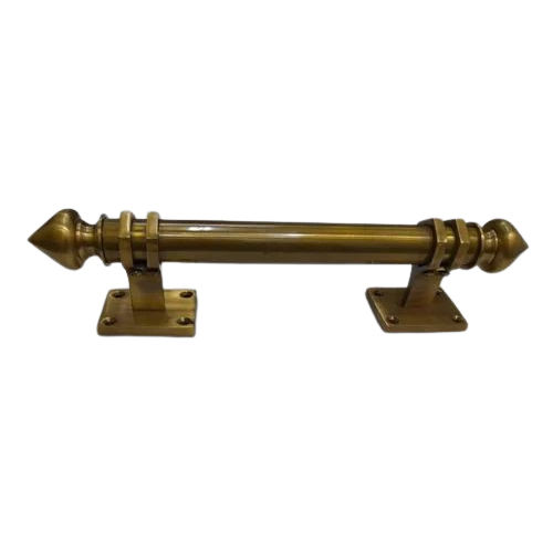 Round Antique Brass Door Handle - Color: Brown