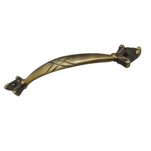 Brass Printed Exterior Door Handle - Color: Brown