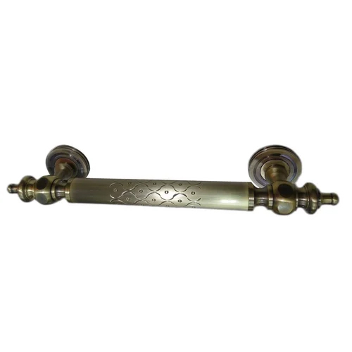 5Inch Round Brass Door Handle - Color: Silver