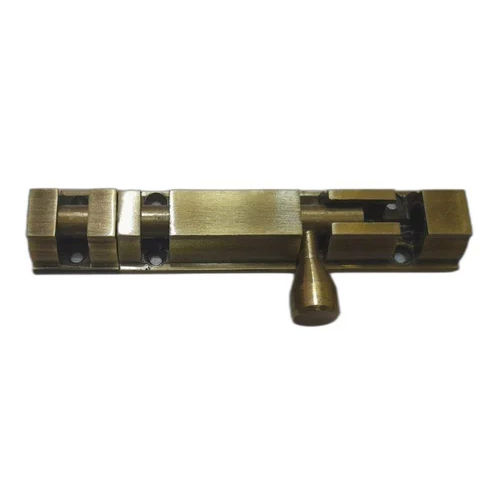 Rectangular Aluminium Tower Bolt - Color: Brown