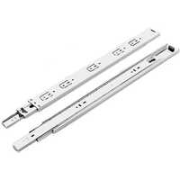 Iron Telescopic Channel - Stainless Steel, 12 Inch Length, Polished Silver Finish , Standard Rectangular Design For Versatile Drawer Use