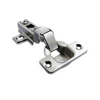 Godrej Cabinet Hydraulic Hinge - Stainless Steel, 620 Grams, Polished Silver Finish - Smooth, Quiet Operation For Heavy Doors