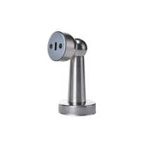 Stainless Steel Magnet Door Stopper - 3 Inch, Polished Silver Finish | Durable, Elegant Design For Residential And Commercial Use