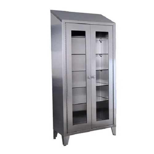 Stainless Steel Instrument Cabinet - Color: Silver