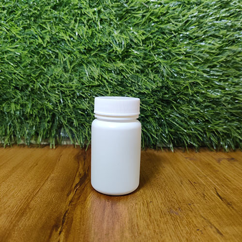 50 Cc Fda Approved Tablet Container - Rigid Plastic, White Color With Cap, Warranty Included