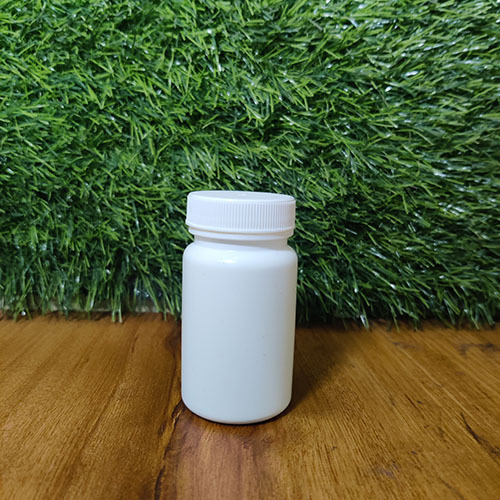 75 Cc Usfda Approval Tablet Container - Plastic, 75 Cc Size, White Color, Rigid Build | Fda Approved, Includes Secure Cap, Warranty Available