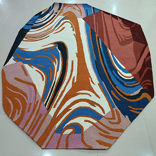 Octagon Shaped Tibetan Rugs