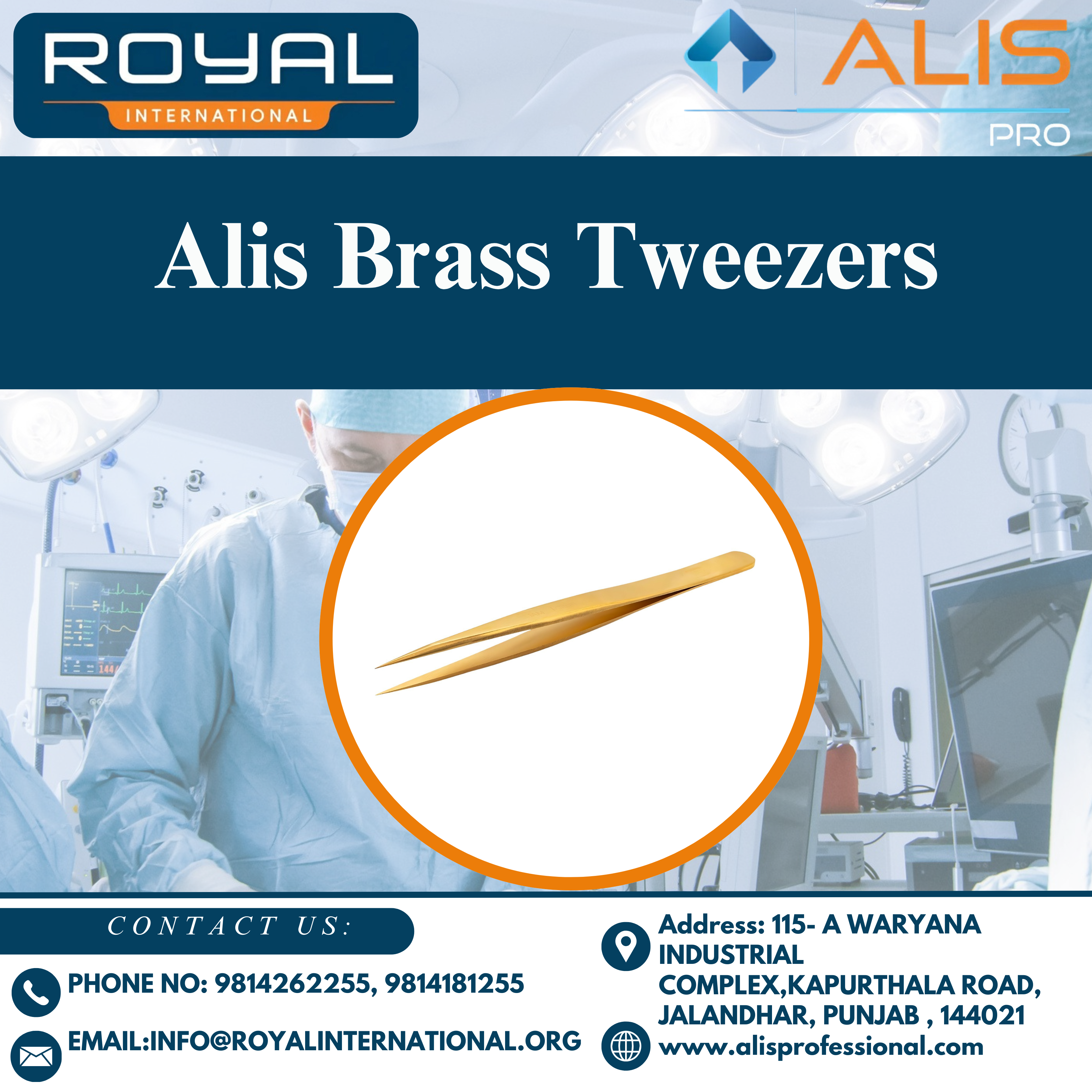 Alis Brass Tweezers