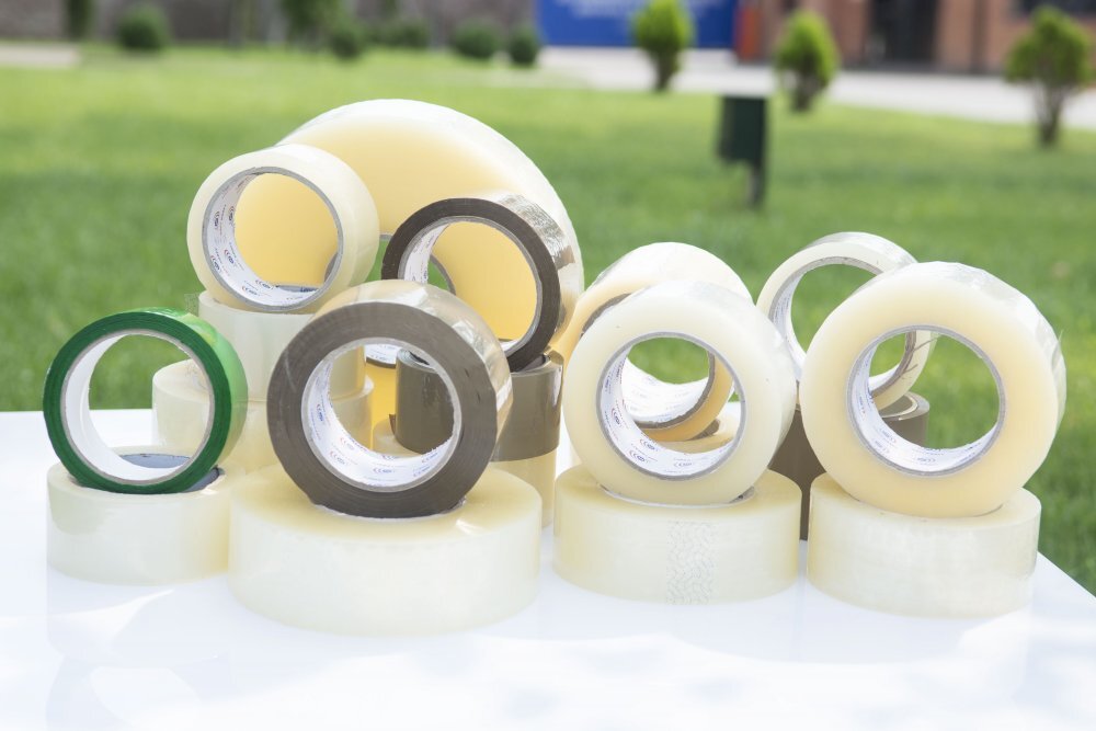Syntel Bopp Tape - 12mm To 100mm, Transparent/brown/printed Colors | High-quality, Moisture & Uv Resistant, Strong Adhesive