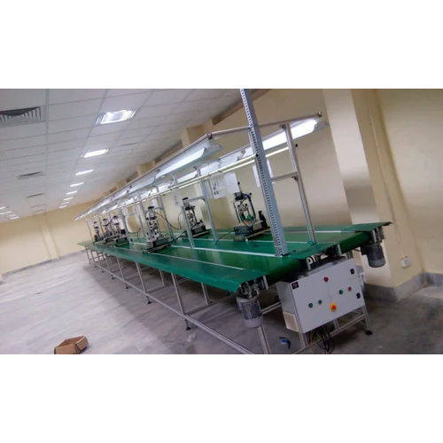 Mobile Phone Assembly Belt Conveyor - Color: Green