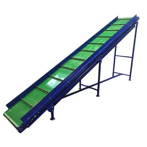 Industrial Portable Belt Conveyor - Color: Blue