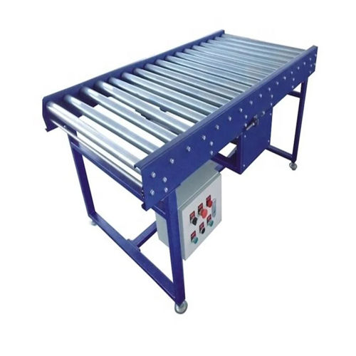 Mini Roller Conveyor - Color: Blue