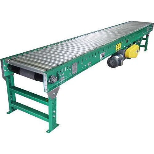 Motorized Roller Conveyor - Color: Green