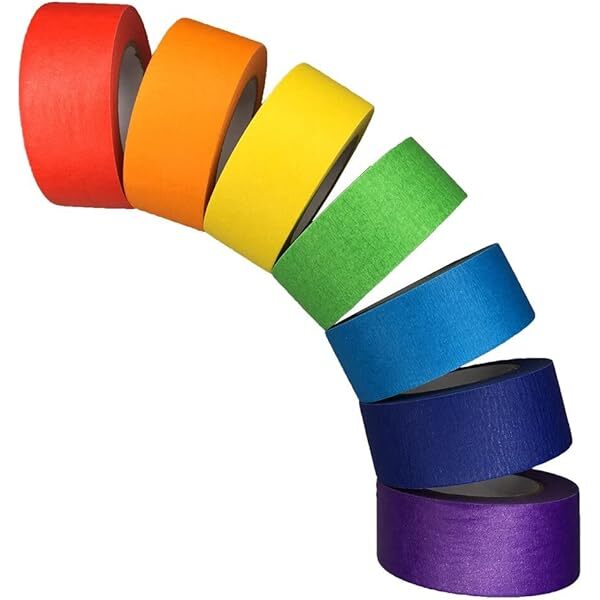 Color Tape - Bopp, 12mm To 100mm Width | High-strength Adhesive, Vibrant Colors, Tear And Moisture Resistant