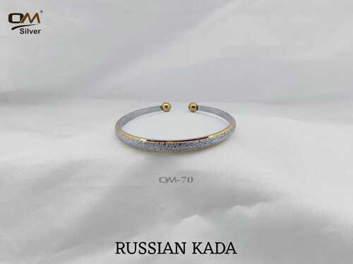 Silver Russian Kada - 2.4 to 2.12 Inches, 16 to 20 Grams | Playful Companion for Engaging Interaction & Mental Stimulation