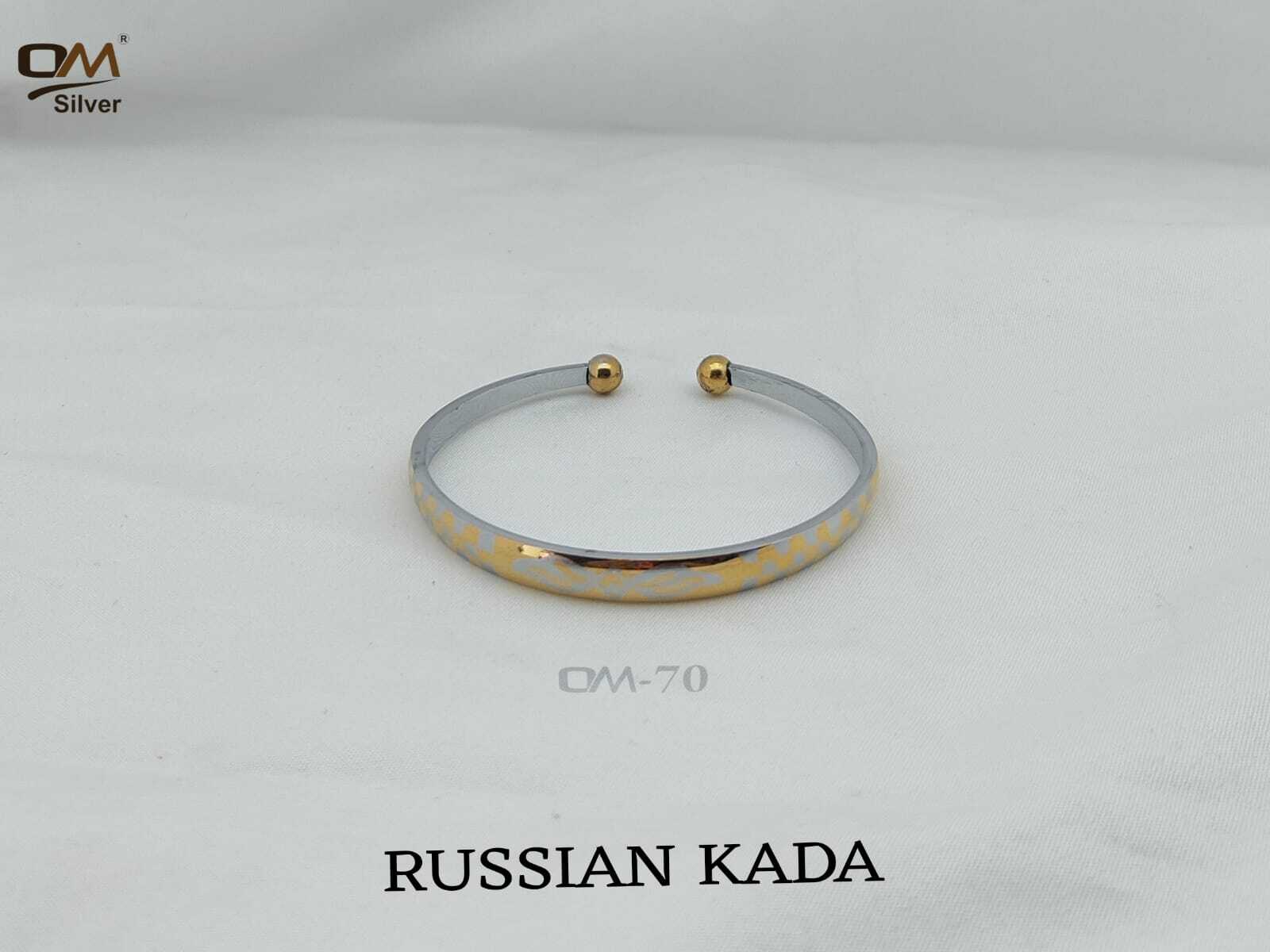 Silver Russian Kada - 2.4 To 2.12 Inches, 16 To 20 Grams | Playful Companion For Engaging Interaction & Mental Stimulation