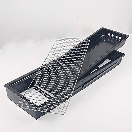 Folding Barbeque Bbq Grill Set - Portable Charcoal Grill | Lightweight, Compact Design, Easy To Clean, Removable Net, Black, 1.95 Kg Weight