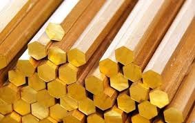 Brass Hex Bar - Thickness 4-75mm, Golden Color | High Strength, Polished Finish, Industrial Use