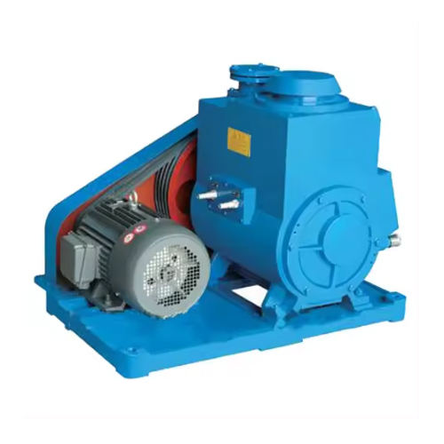 Double Stage Vacuum Pump - Mild Steel, Standard Size, Blue | Dual-Stage Compression for Industrial Water Applications