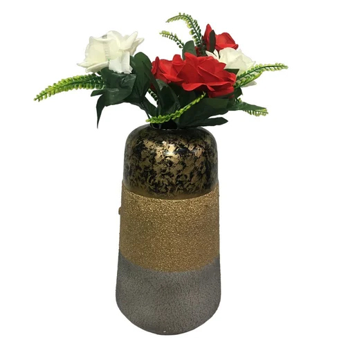 2507 Iron Flower Vase - Height: 10 Inch (In)