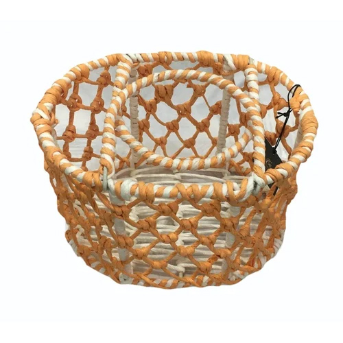 2531 Orange Jute Basket