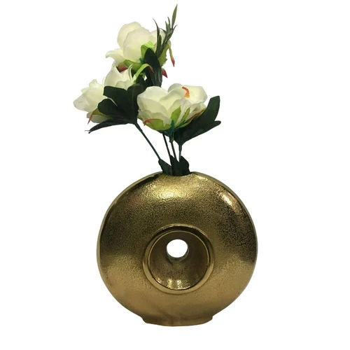 2487 Aluminum Flower Vase - Height: 9 Inch (In)