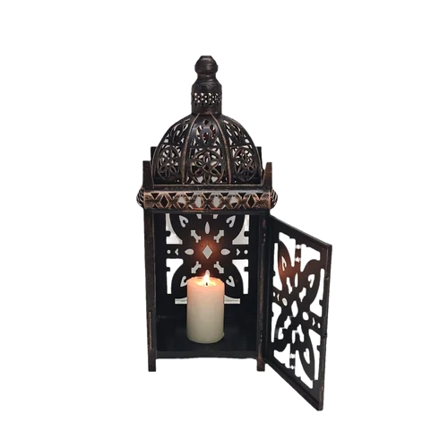 Dark Brown Iron Hanging Lanterns