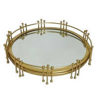 Iron Golden Mirror Tray
