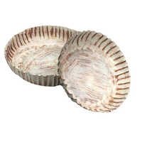 2534-35 Iron Round Plate - Color: White(base)