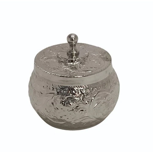 Metal Dry Fruit Box - Color: Silver