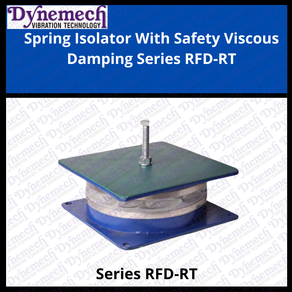 Spring Isolator With Safety Viscous Damping, Series-rfd-rt - Color: Green