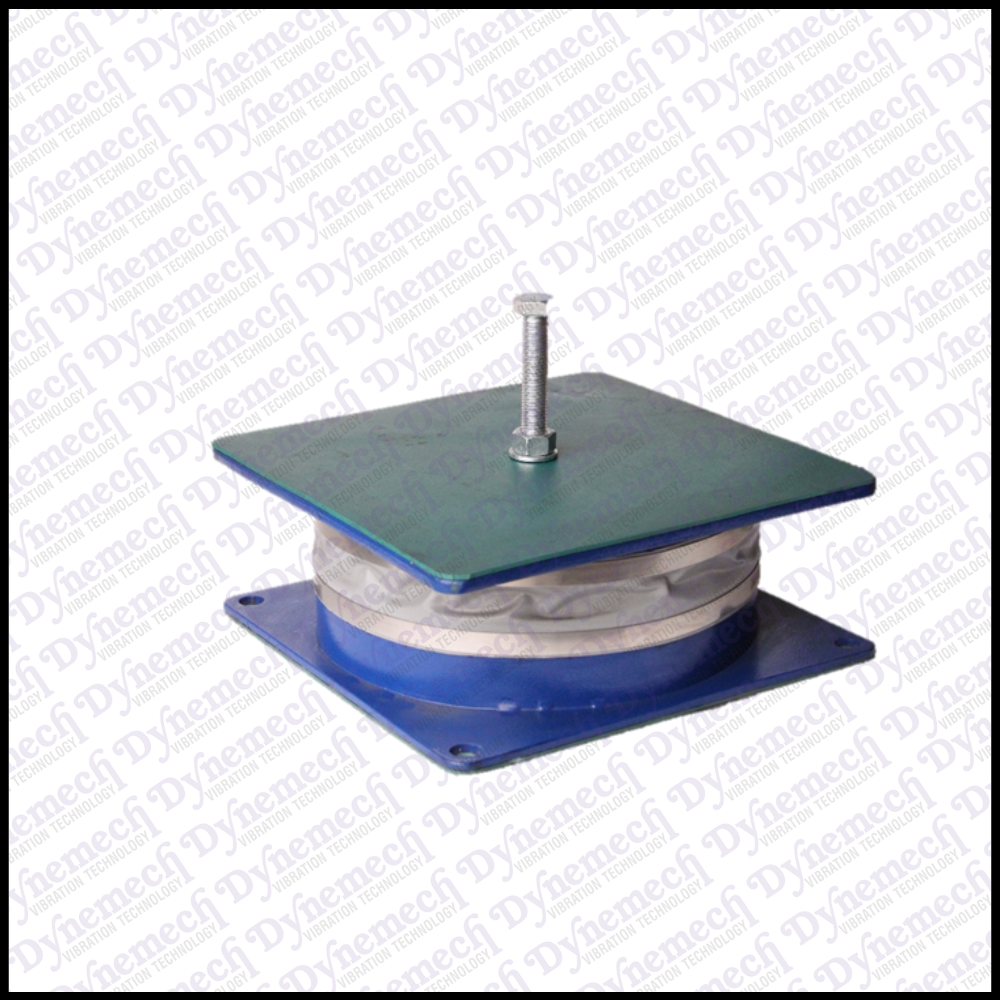 Spring Isolator With Safety Viscous Damping, Series-rfd-rt - Color: Green