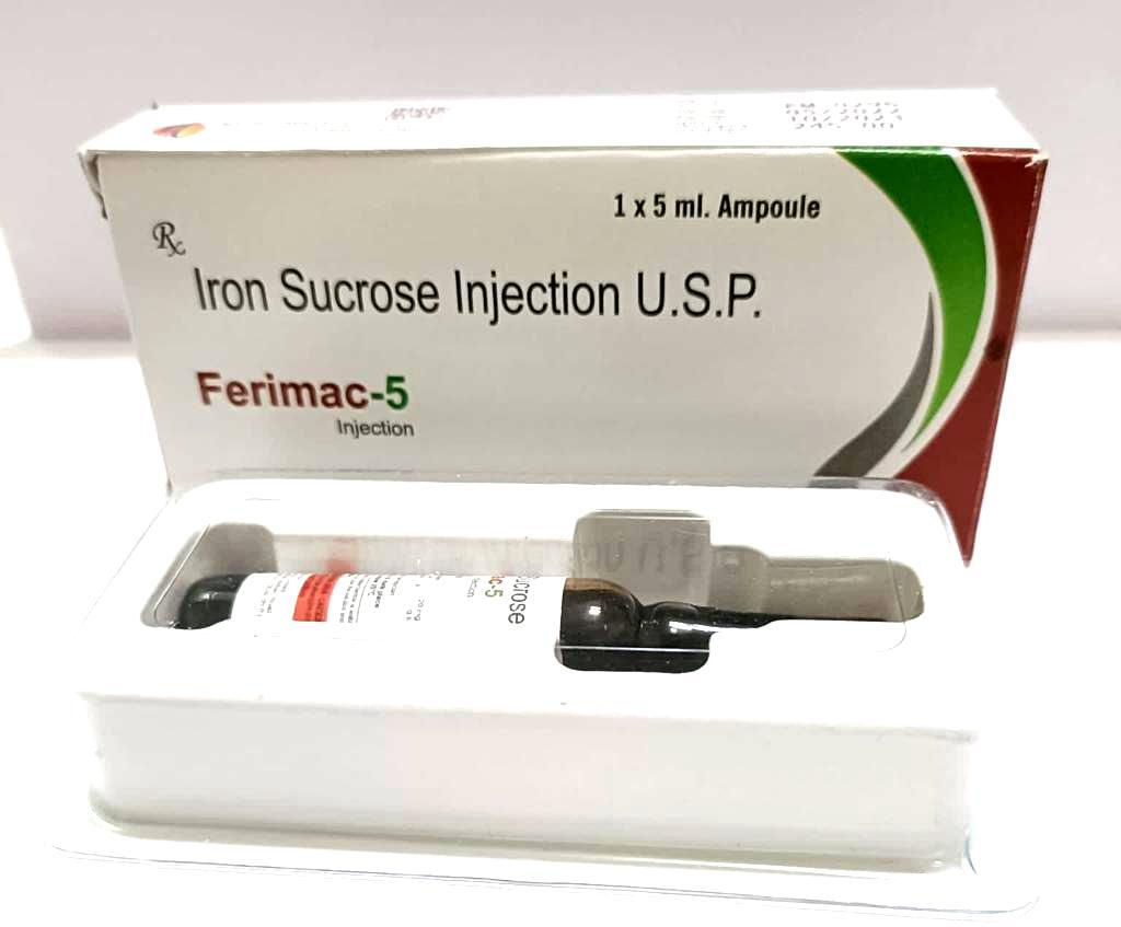 Ferric Carboxymaltose 50mg Injection - 50mg/ml Intravenous Solution, 95-105% Iron Content | For Iron Deficiency Anemia In Ckd Patients & Heart Failure
