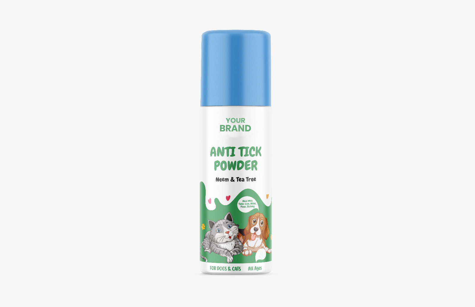 ANTI-TICK POWDER (NEEM & TEA TREE) PRIVATE LABEL MANUFACTURING