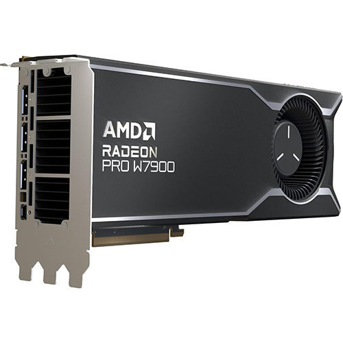 Amd Radeon Pro W7900 Professional Graphics Card - Color: Black