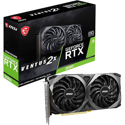 Geforce Rtx 3060 12Gb Msi Gaming Graphics Card - Color: Black