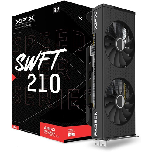 Xfx Speedster Swft210 Radeon Rx 7800Xt Gaming Graphics Card - Color: Black