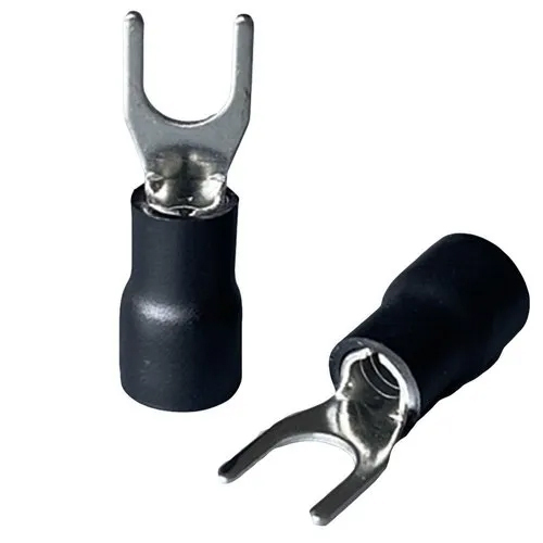 Copper Fork Lug - Copper, 20mm Diameter, Silver-Plated | Excellent Conductivity, Durable for Electrical Fittings, Sleek Professional Look