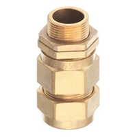 Single Compression Cable Gland - Brass Construction, Fits Round Conductors, Designed For Industrial Use, Solid Conductor Support, Warranty Included