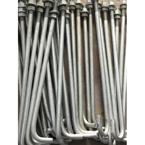 L Type Foundation Bolt - Color: Silver