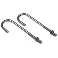 J Shape Foundation Bolt - EN8 Grade Material, All Sizes Available, Polished Silver Finish | Unique J-Shape Design for Load Distribution and Secure Connections