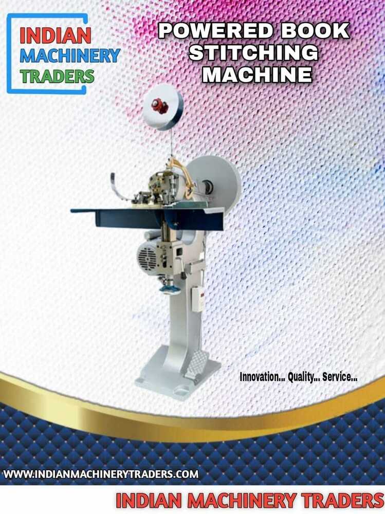 Semi Automatic Powered Book Stitching Machine - Material: Metal