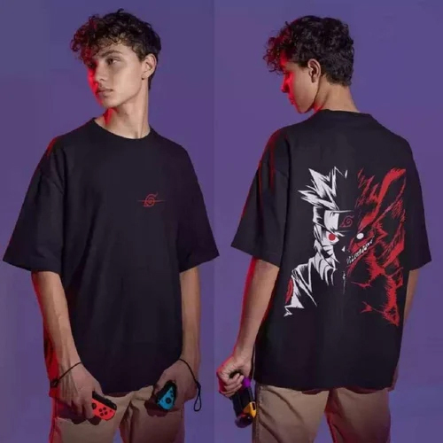 Mens Black Alexa Printed T-Shirt
