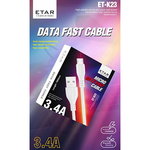 ET-K23 3.4A डेटा फास्ट केबल