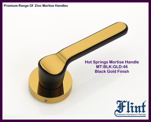 HOT SPRINGS MORTISE HANDLE (BLACK GOLD FINISH)